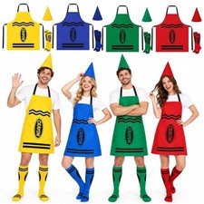 4 Set Crayon Costume Adult 12 Pieces Halloween Family Costume