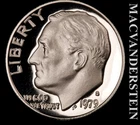 1979-S Roosevelt Dime- Silver- Choice Gem Proof Luster- No Reserve #L5408