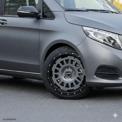 Twin-Monotube AT1 für Mercedes V-Klasse Vito W447 8x17 Felge Anfahrschutz 4x sto