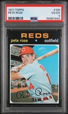 1971 TOPPS #100 PETE ROSE PSA 4