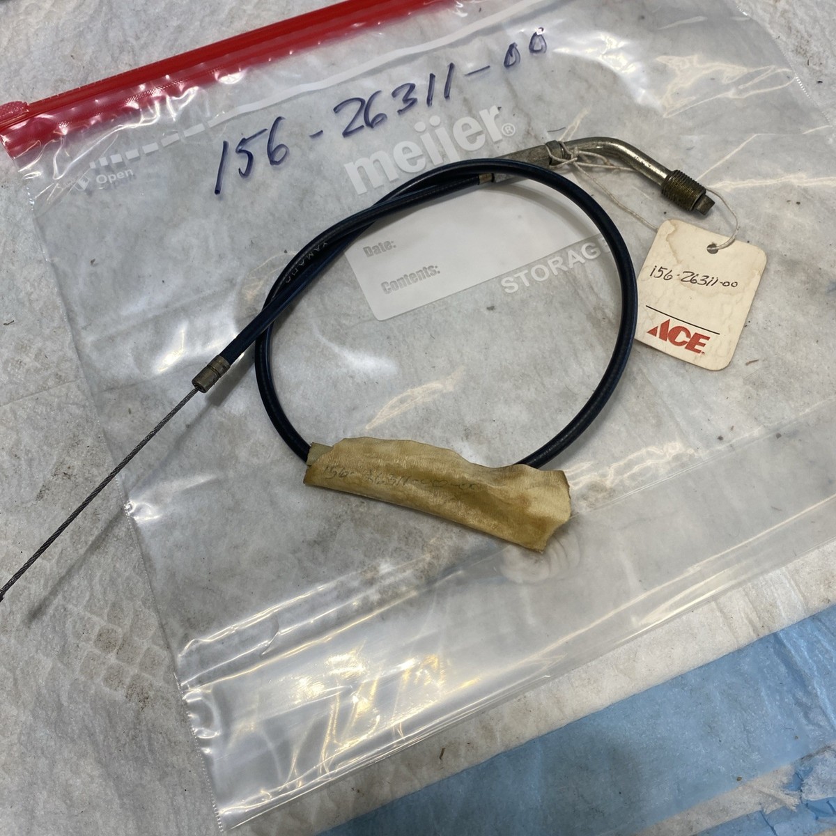 NOS Yamaha OEM Genuine Throttle Cable 60's YDS3 YDS5 156-26311-00