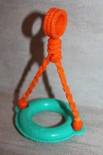 Mattel Winnie the Pooh Playset Replacement Tire Swing Blue with Orange Rope