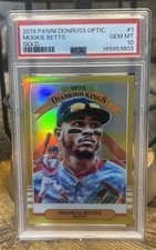 Mookie Betts 2019 Panini Donruss Optic Diamond Kings Gold /10 PSA 10 POP 1