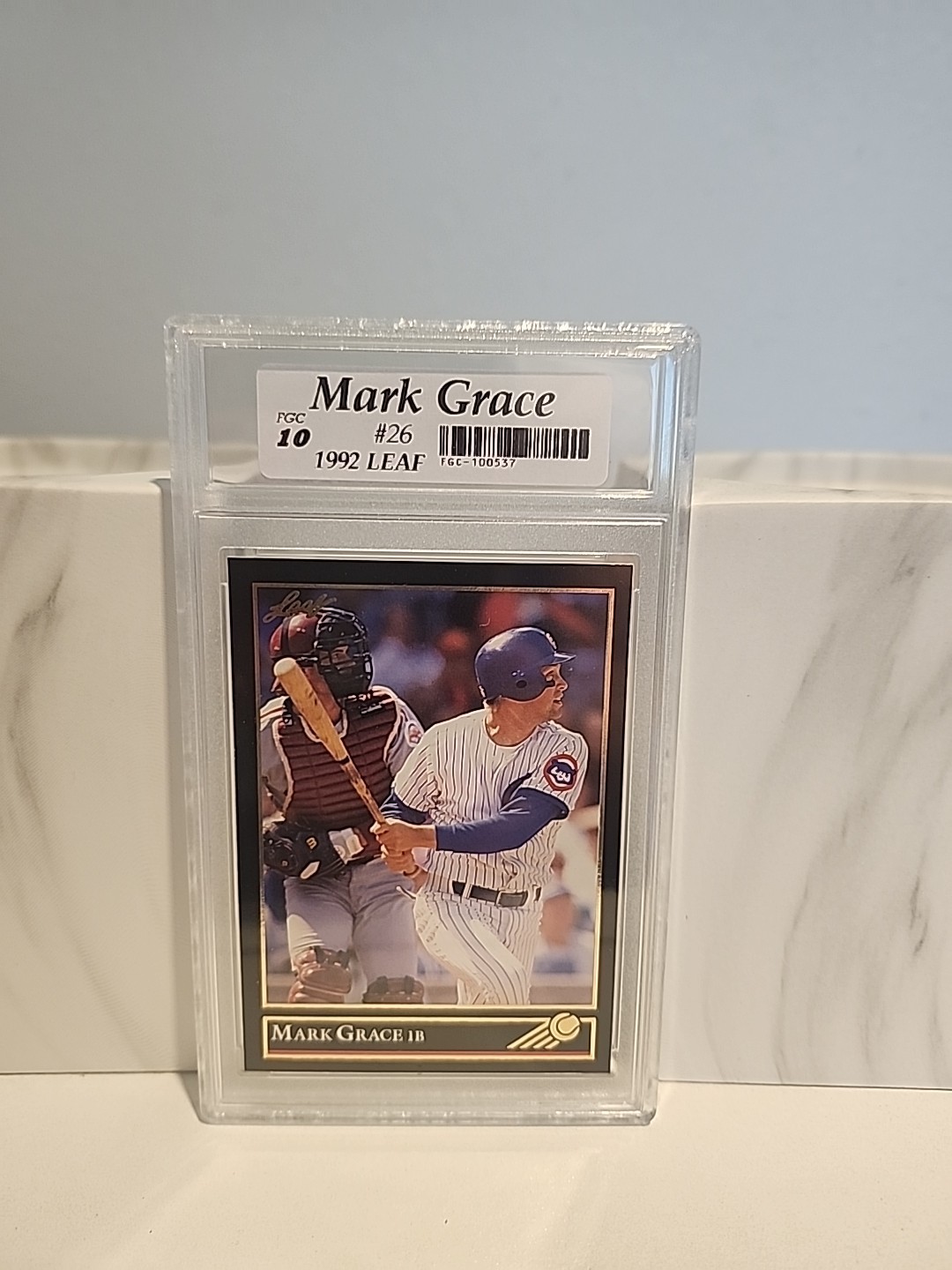 💎 💎 1992 Leaf - Mark Grace #26 Gold 💎 GRADED FGC10 💎 💎 