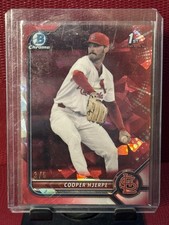 2022 Bowman Chrome Draft Sapphire Edition Cooper Hjerpe #BDC-95 RED /5 (RC)