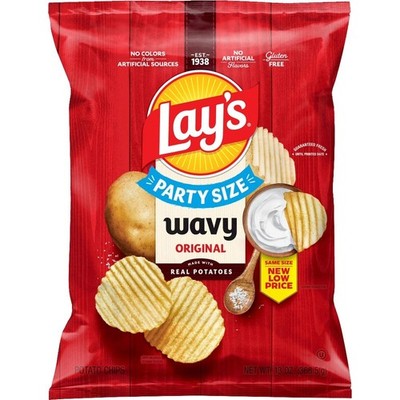 Wavy Original Potato Chips Party Size 13 Ounce Bag