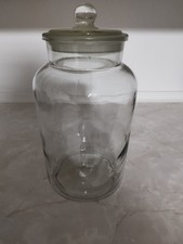 Altes Bonbonglas mit Deckel, Vorratsglas, 60 er Jahre, aus Tante Emma Laden