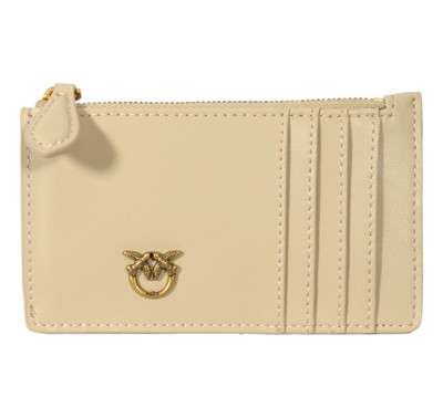 Pinko Zip Wallet Women Airone Cardholder 100251 C50Q Color Beige