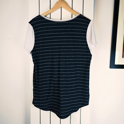 Lululemon Love Crew III Stripe Black & White Womens Size Medium - Picture 2 of 6