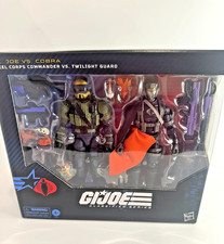 GI Joe Classified Steel Corps Commander vs Twilight Guard 2 Pack NIB - Cut Top