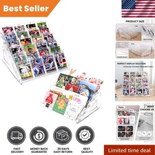 Trading Card Display Stand, 5 Tier Vertical Holder for Baseball Basketball Sport