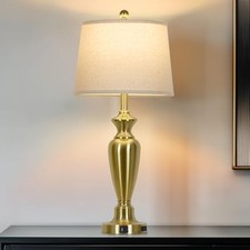 30" Tall Gold Table Lamp for Living Room, 3-Way Dimmable Touch Gold 1 Pack 