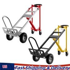 Heavy Duty 3 in 1 Aluminum Hand Truck Folding Dolly Cart 800 lbs Capacity