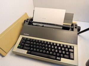 Brother AX-12 Electronic Typewriter Tested Working w Cover Vintage Japan