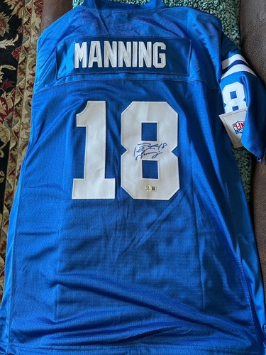 Peyton Manning SIGNED Indianapolis Colts Stitched Jersey BAS Authenticated XL