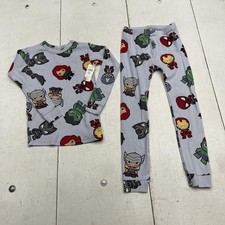 Gap Pajama Set Kids 6 Multicolor Marvel Avengers Organic Cotton 2 Piece