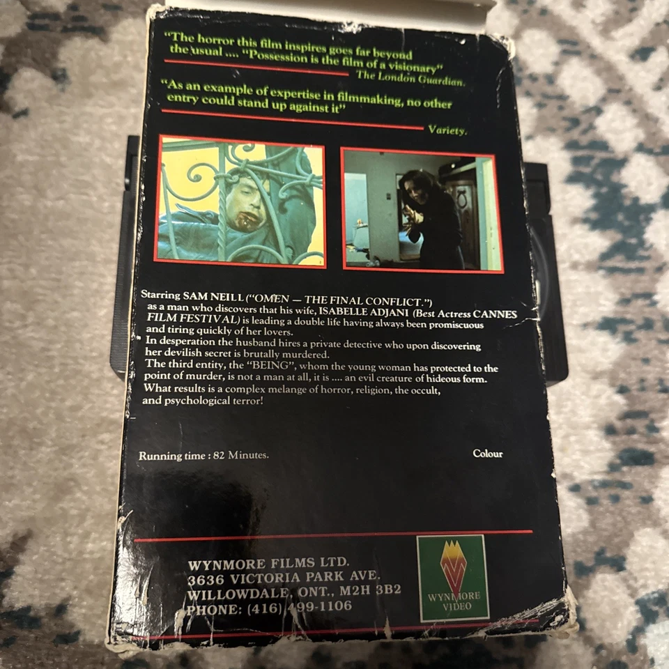 Possession Isabelle Adjani, Andrzej Zulawski 1981 Vestron Video Horror Film VHS - Image 3 of 3