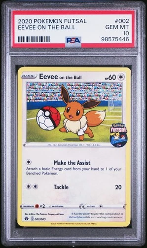2020 Pokemon Futsal Eevee On The Ball PSA 10 -  Promo 002