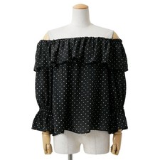 GUCCI Tunic Size 40 Dot x GGPattern pullover blouse Made in Italy Branded cl...