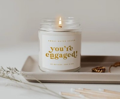 You re Engaged! Sweet Water Decor Soy Candle, 9 oz.