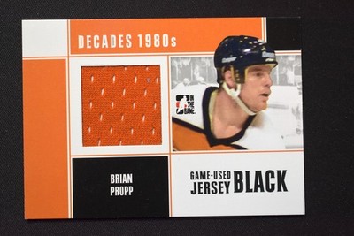 Brian Propp 2010-11 In the Game Decades 1980s Game-Used Jersey Black /120