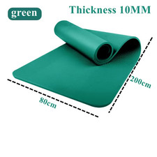 Extra Large 200X90/80Cm Exercise Yoga Mat Moisture-Proof 10Mm Thick Non-Slip Dur
