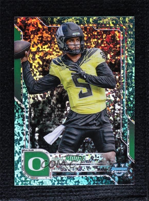 2025 Bowman U Chrome Aqua Mini-Diamond Refractor /325 Dante Moore #137 1fl4