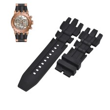 Subaqua 80415 26mm Black Rubber Watch Strap For Invicta