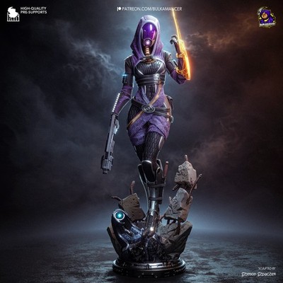 Tali'Zorah - Mass Effect - Fan Art Unpainted Resin Figurine