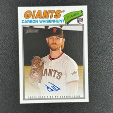 2026 Topps Heritage Carson Whisenhunt RC Auto On Card#Z