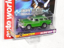 AUTO WORLD  56 Chevy Nomad HO Slot Car Flamethrower Lighted MOC