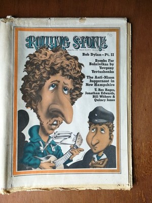 Rolling Stone Magazine March 16, 1972 #104 Bob Dylan - Marc Bolan No Label 525