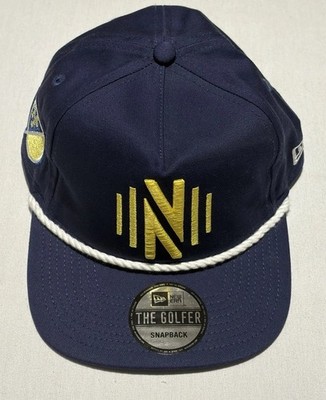 Nashville SC MLS Hat Cap Blue Golfer Kickoff Collection Embroidered Logos  -F430