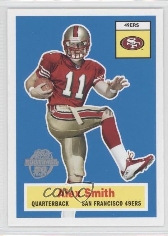 2005 Topps Hobby Shop Throwback Promos Alex Smith #1 Rookie RC 1g9