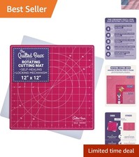 Rotating Cutting Mat 12" x 12" - Locking  Rotating Self Healing Cutting Boar...