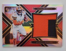 Panini Select 2017 Jabrill Peppers Jumbo Swatches Silver Prizm /99 #33