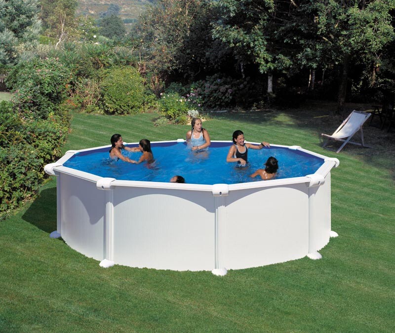 Piscina desmontable Gre Atlantis circular acero chapa blanca ? 460