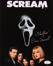 Dane Farwell Ghost Face Suit Actor Signed Scream 8x10 Photo JSA