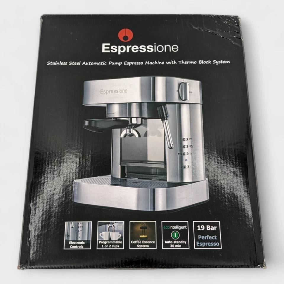 Máquina de café espresso con bomba automática de acero inoxidable Espressione con sistema de bloque térmico Foto 3 de 4