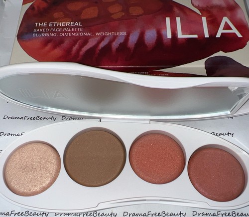 ILIA The Ethereal Paleta Cara Horneada Bronceador Iluminador y Rubor ~ MEDIANO ~ NUEVO EN CAJA - Imagen 2 de 13