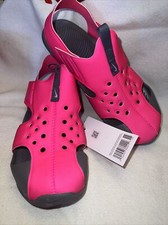 Nike Sunray Protect 2 PS 3Youth Sandals Closed Toe Lightweight -Pink Fuchsia