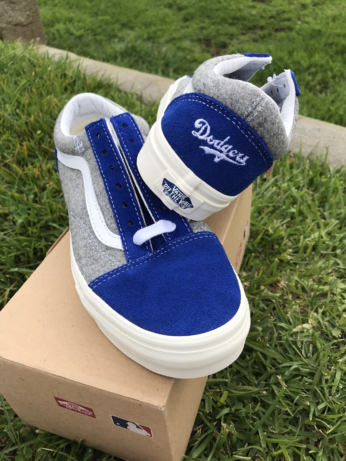 dodgers vans old skool wool