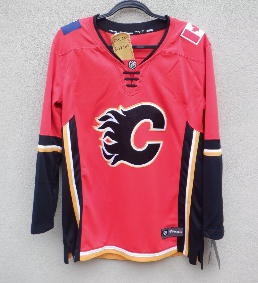 FANATICS NHL Calgary Flames Breakaway Home Red Hockey Jersey NEW Womens S  2XL