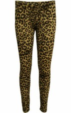 Ladies Printed Leggings Full Length Stretchy Trouser Casual Pants Plus Size