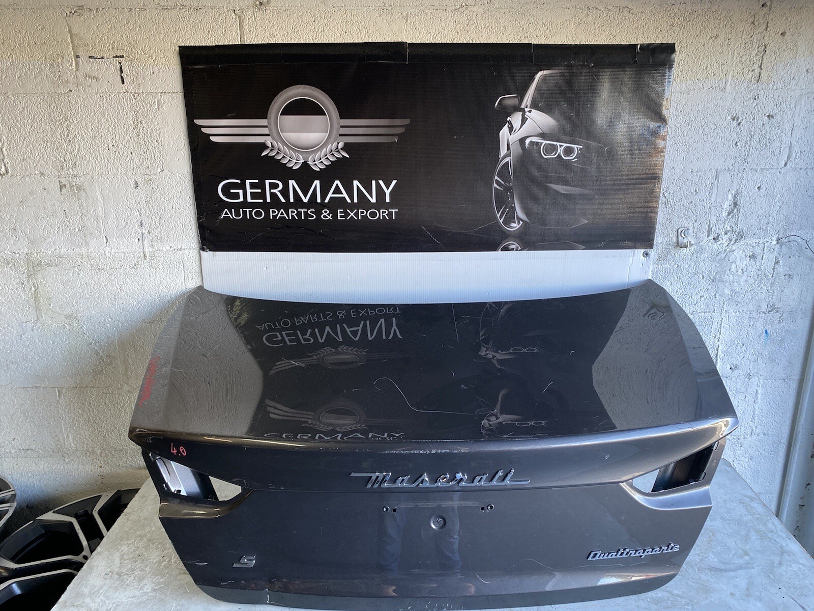 14-16 MASERATI QUATTROPORTE M156 REAR TRUNK LID HATCH ASSEMBLY BRONZO SIENA OEM