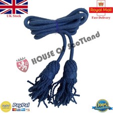 Army Bugle Wollkordel in Luftwaffe blau mit Luftwaffenschnalle - British Army Bugl