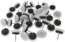 40Pcs Furniture Chair Glide Nail-In Thickened Nylon Chair Slider Furniture Pad F