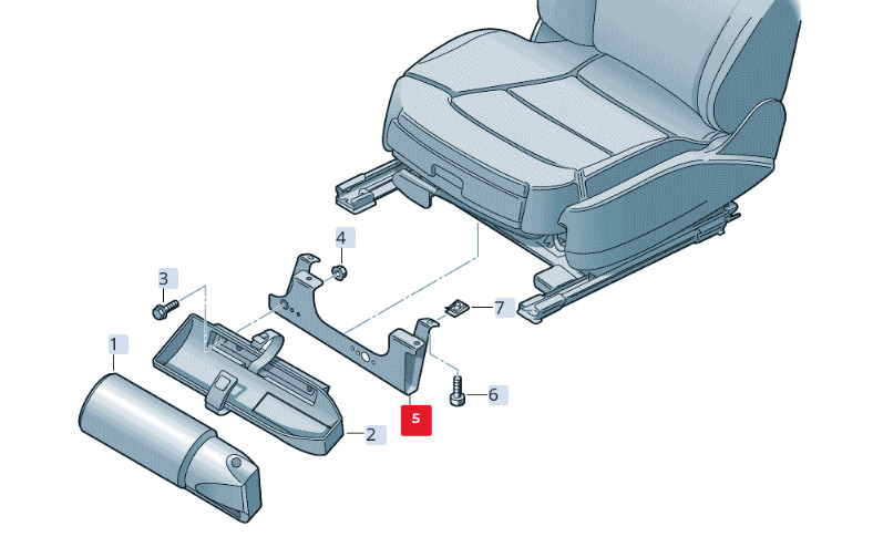 NEU AUDI A1 A4 AVANT S4 QUATTRO HALTER FÜR FEUERLÖSCHER 8K0860296B  
