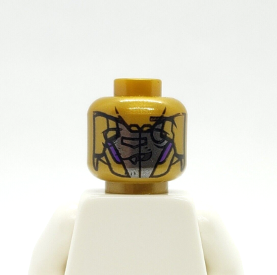 Lego Pearl Gold Chima Marvel Mash Up Head Misprint Error Test