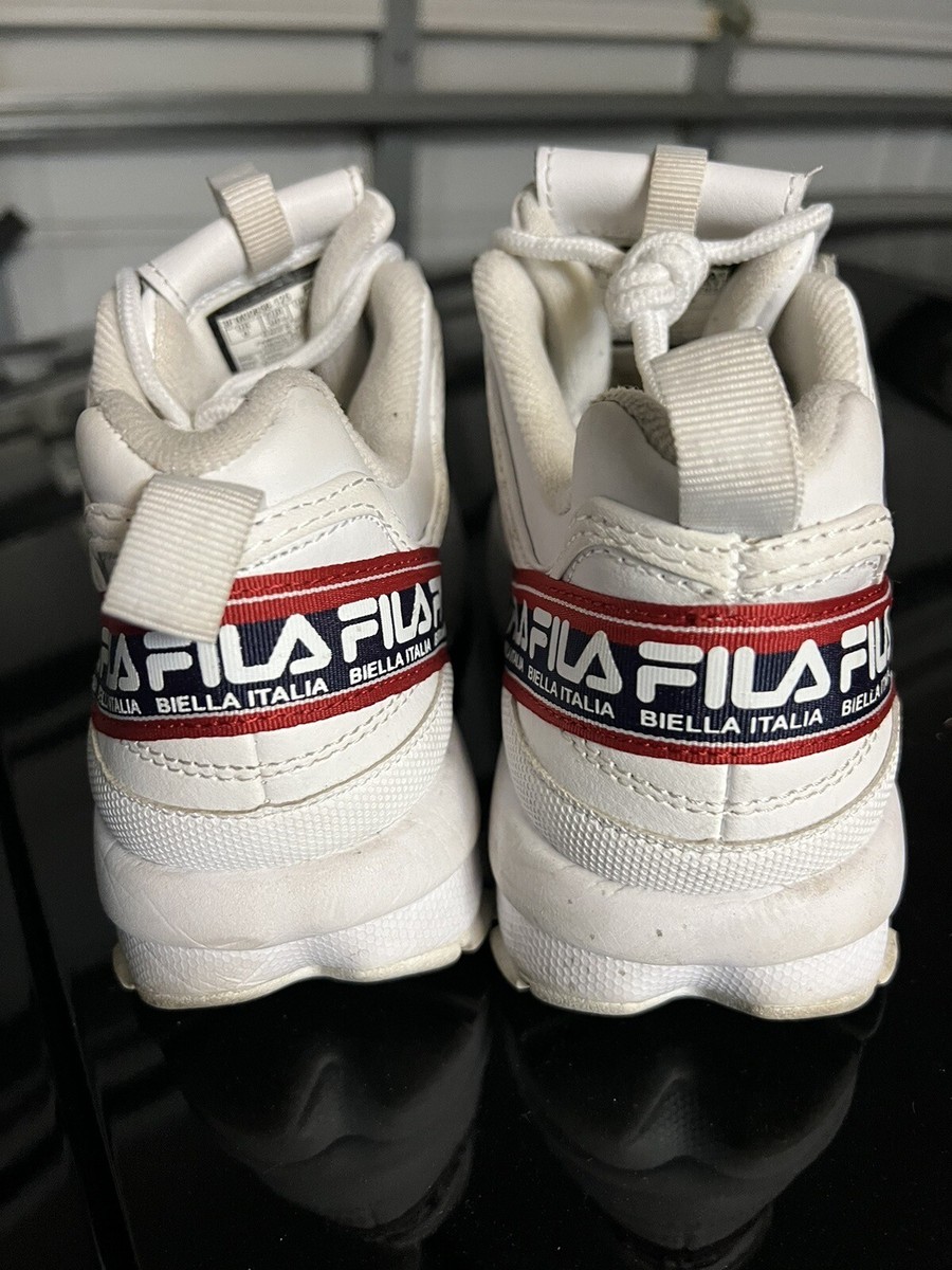 Fila Disruptor II Classic Women's 6 Logo Beilla Italia White